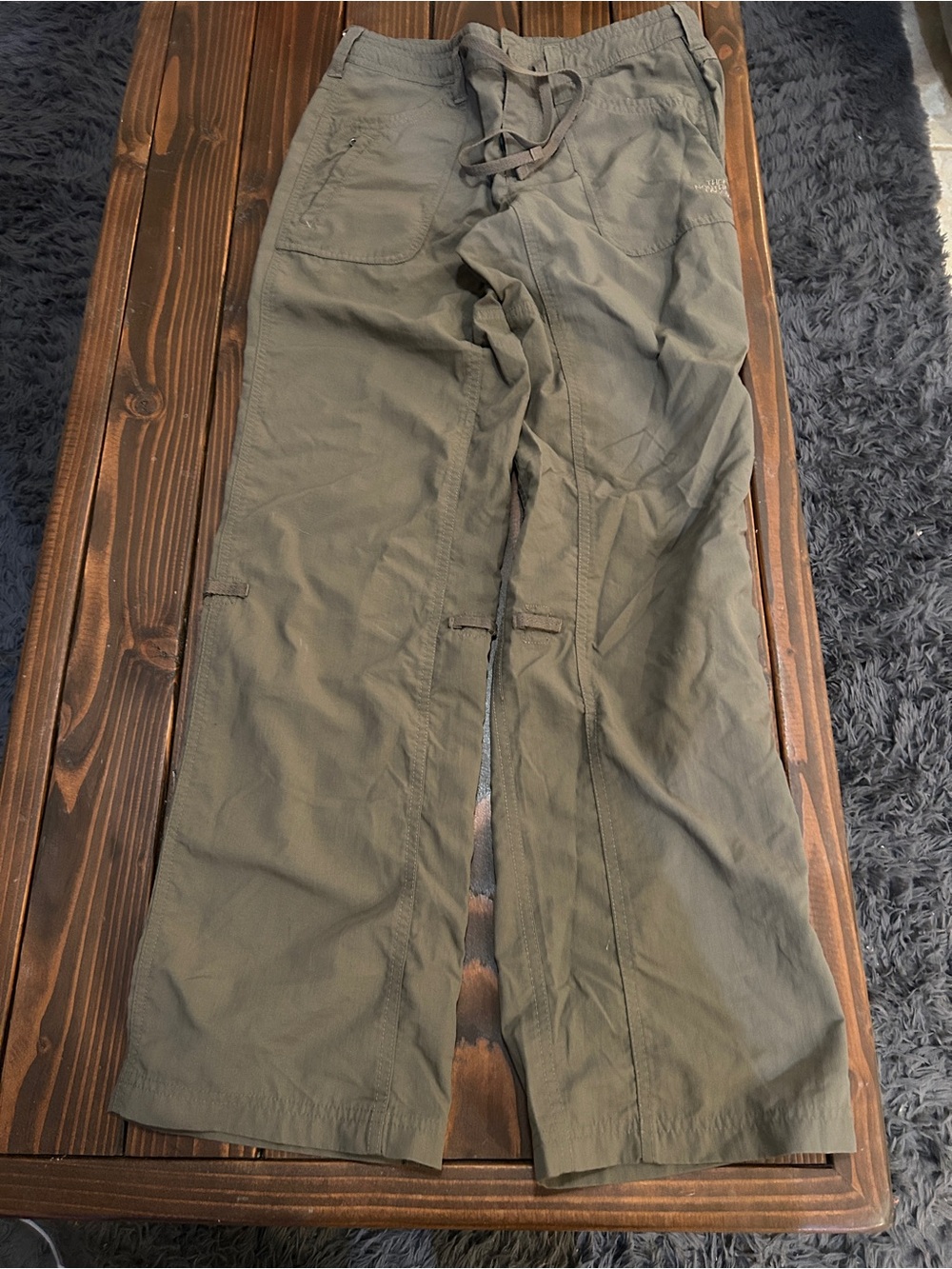 The North Face Horizon II Roll-Up Utility Hiking Cargo Pants Olive size 4- L131